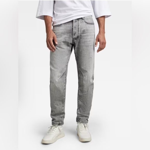 NWT G-Star Raw Premium Arc 3D Jeans in Faded Gray Limestone W31/L34